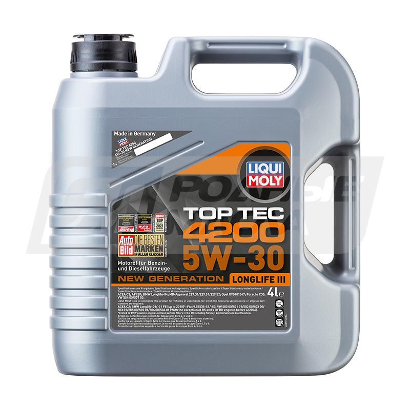 LIQUI MOLY Top Tec 4200 5W30 New Generation, 4л 3715